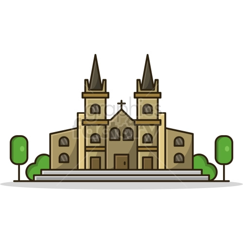 church vector graphic