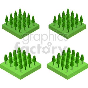 tree bundle vector graphic
