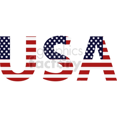 USA styled text