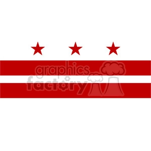 vector state Flag of Washington DC