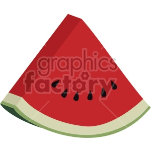 watermelon slice flat icon clip art
