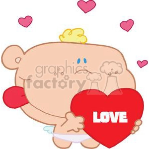  Romantic Cupid With Valentine Heart