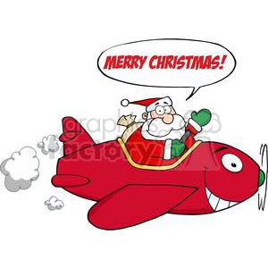 3712-Santa-Flying-With-Christmas-Plane