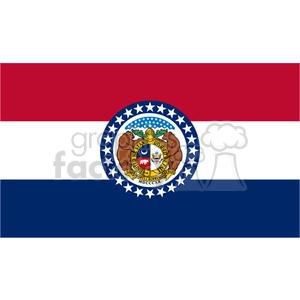 vector state Flag of Missouri