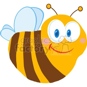102572-Cartoon-Clipart-Cute-Bee-Cartoon-Character