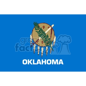 vector state Flag of Oklahoma