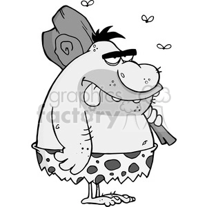 5099-Caveman-Cartoon-Character-Royalty-Free-RF-Clipart-Image