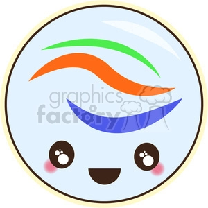 Marble cartoon character vector clip art image