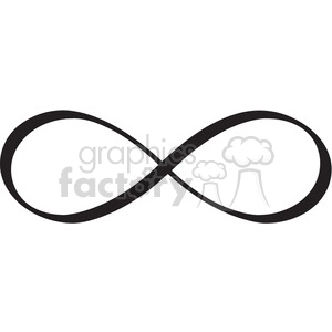 The image depicts an infinity symbol in vector form, which is a common design element representing the concept of eternity, continuity, and limitless possibilities. It can be associated with various ideas such as never-ending love, unbreakable bond, infinite wisdom, or eternal life.
