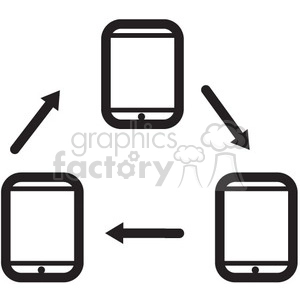 connected devices vector icon