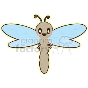 Dragonfly cartoon character illustration