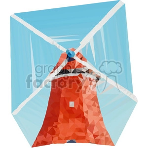 Windmill geometry geometric polygon vector graphics RF clip art images