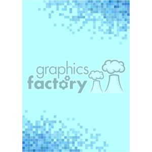 shades of blue pixel vector brochure letterhead document top bottom background template