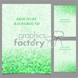 vector letter brochure template set 037