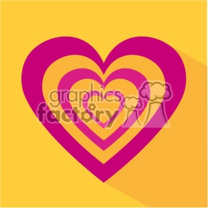 valentine hearts flat design vector icon art