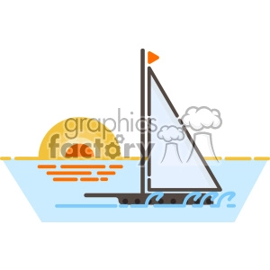 Yacht vector clip art images
