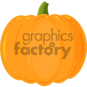 Pumpkin Fruit Cartoon Flat Simple Design Vector Illustration Isolated On White Background