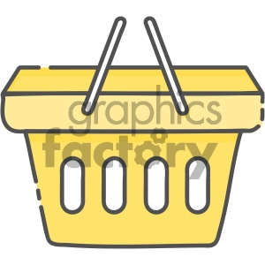 shopping basket vector royalty free icon art