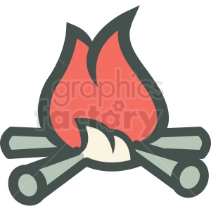 bonfire guy fawkes day vector icon image