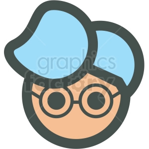 avatar with glasses vector icons