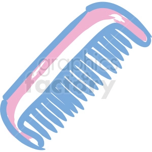 comb cosmetic vector icons
