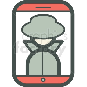 privacy smart device vector icon