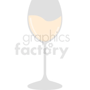 white wine glass cartoon design