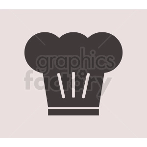 chef hat vector icon on light background