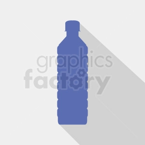 water bottle silhouette on gray background