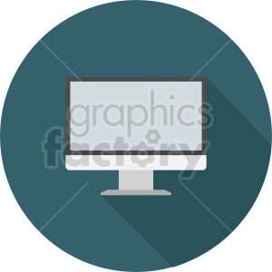 computer monitor vector graphic clipart 4