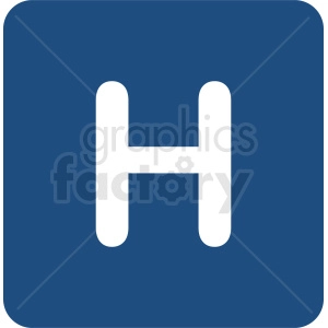hospital symbol vector icon
