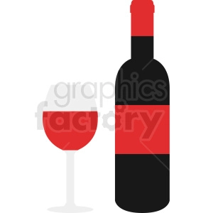 wine bottle vector icon clipart