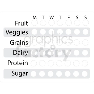 nutrition tracker digital planner sticker
