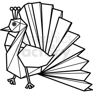peacock paper craft