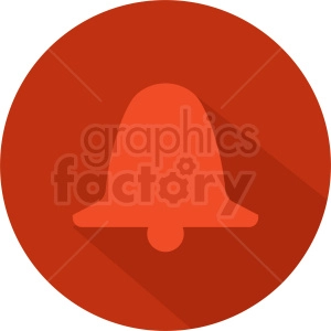 red bell vector clipart icon