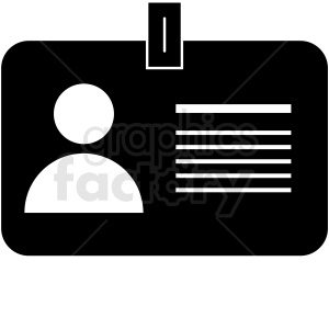 business id card vector icon