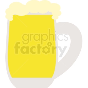 vector glass of beer