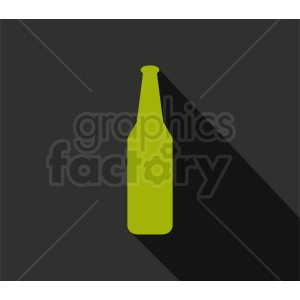 green bottle silhouette clipart on dark background