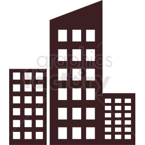office buildings vector clipart