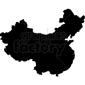 China vector silhouette