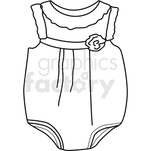 black white baby clothing icon vector clipart