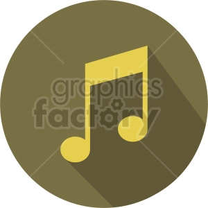 music note vector icon graphic clipart 2