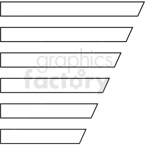 angled list panel overlay templates vector clipart