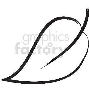 black and white tattoo leaf vector clipart