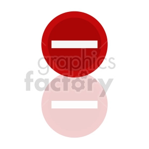 no entry street sign vector graphic
