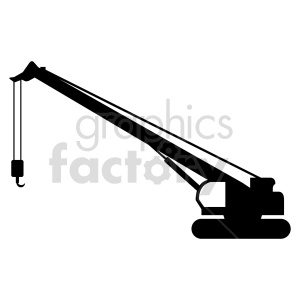 vector crane silhouete clipart