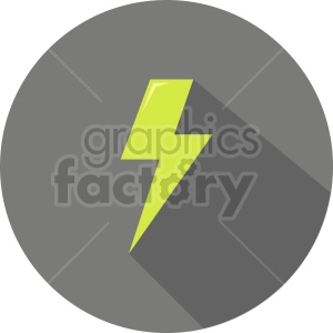 lightning vector icon graphic clipart 1