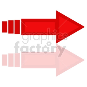 red arrow icon vector clipart