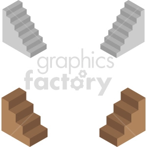 isometric ladder vector icon clipart 3