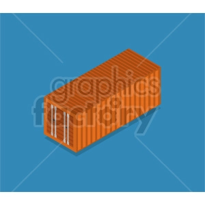 isometric storage container  vector icon clipart 2